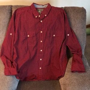 Men’s classic Woolrich Checked shirt red & black